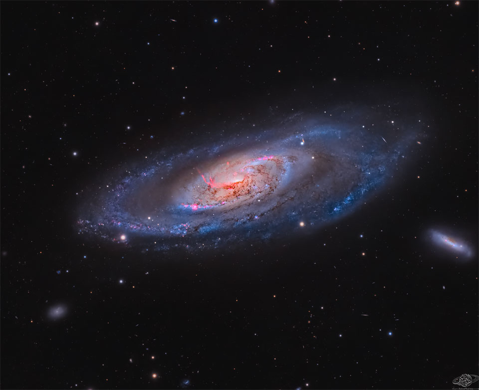 M106: A Spiral Galaxy with a Strange Center