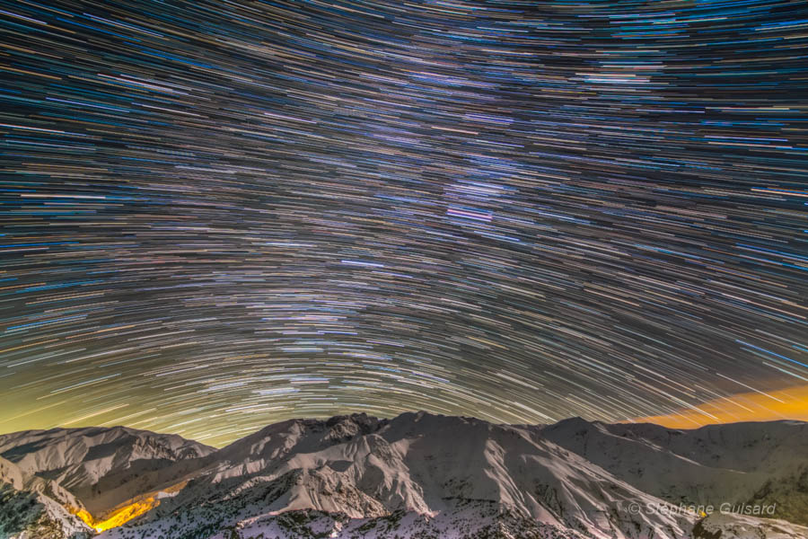 Alborz Mountain Star Trails