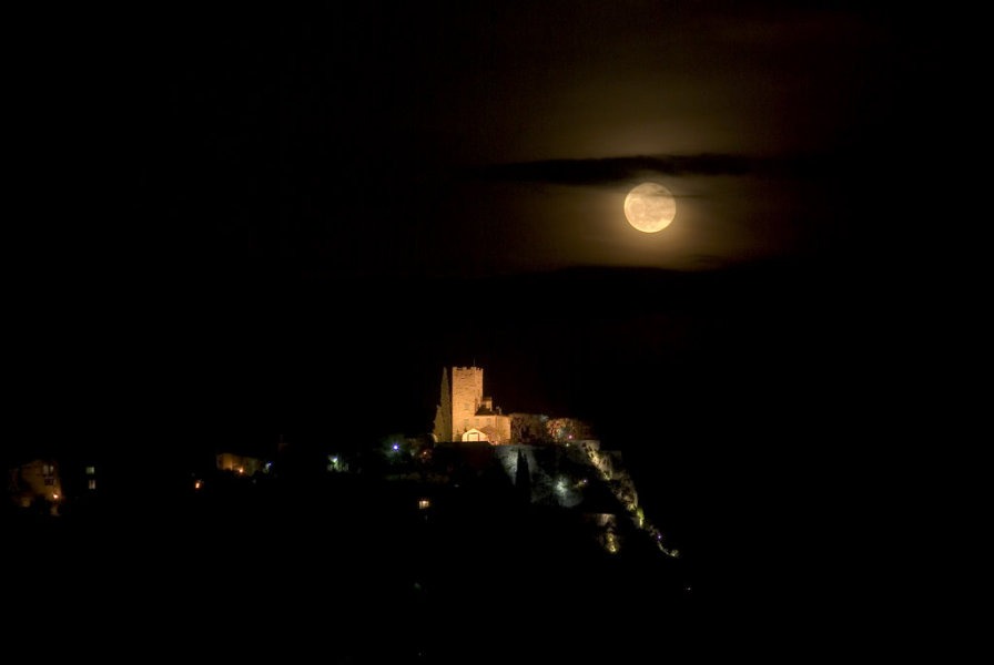 Castle and Full Moon