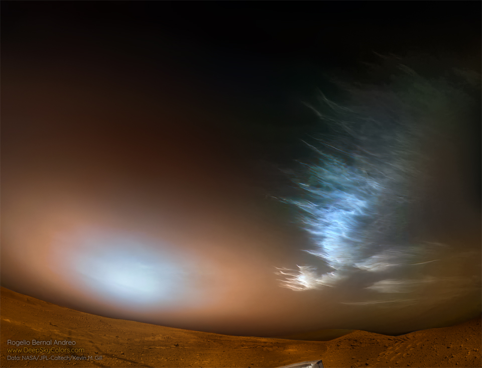 Ice Clouds over a Red Planet