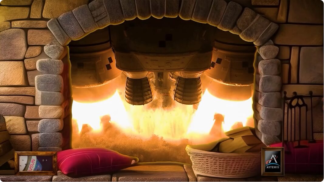 Rocket Engine Fireplace