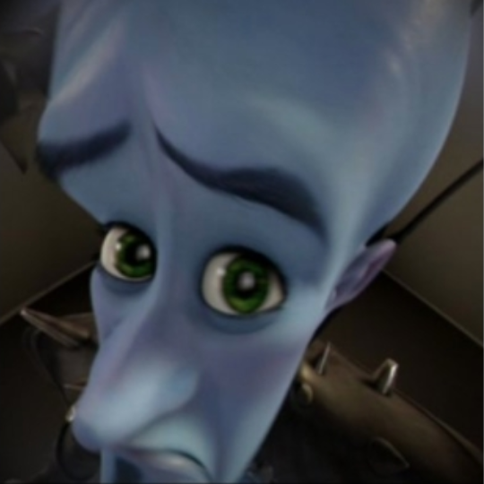 Megamind peeking