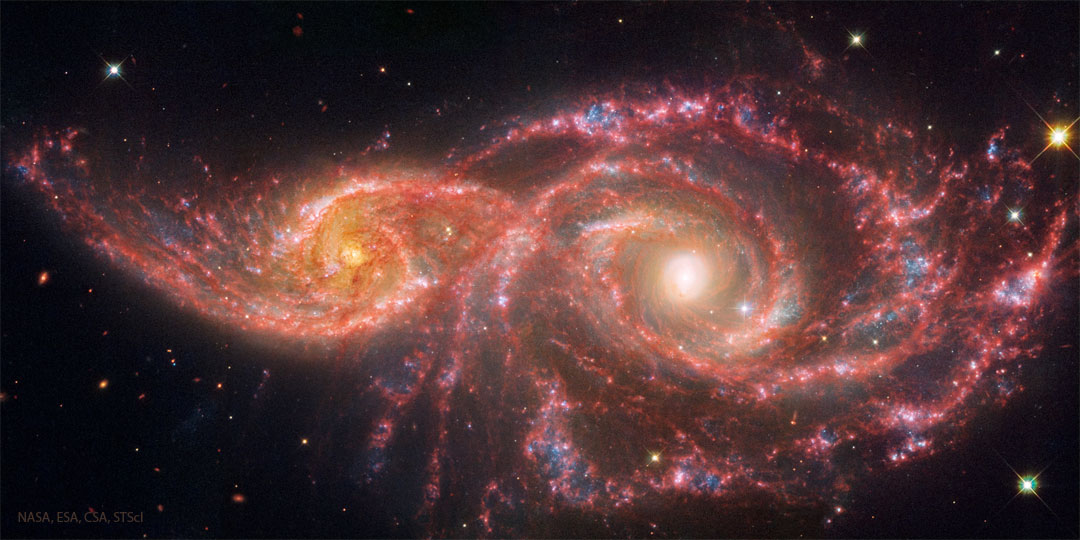 Colliding Spiral Galaxies from Webb and Hubble