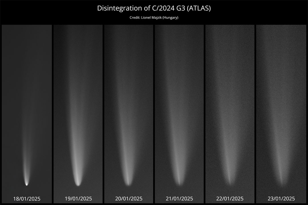 Comet G3 ATLAS Disintegrates