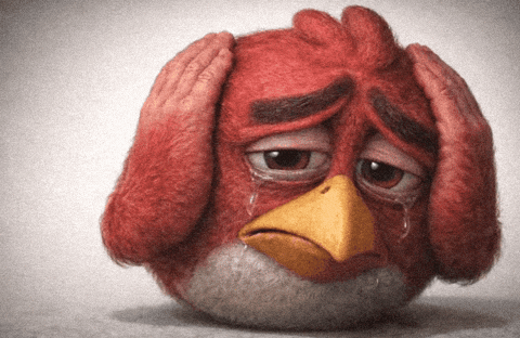 Sad Angry Bird GIF