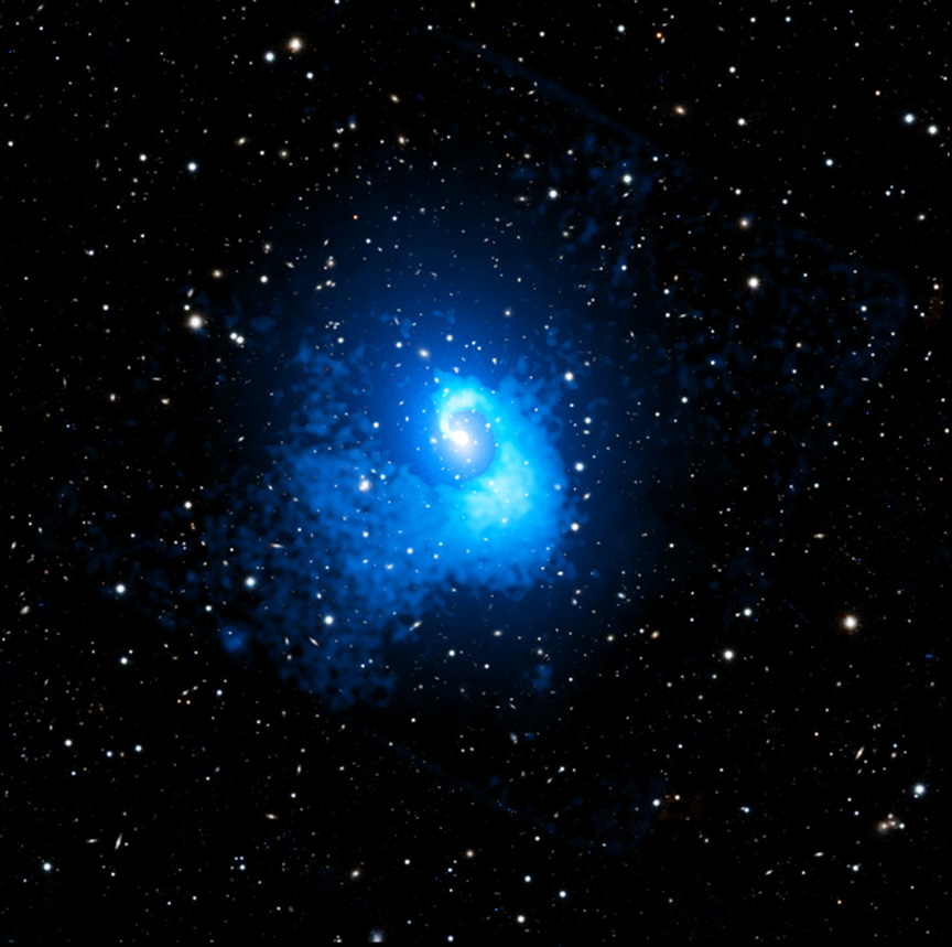 A Collision of Galaxy Clusters