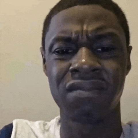 Awkward Face GIF